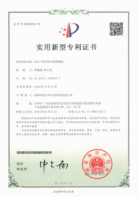 Patent — гибкий модуль
