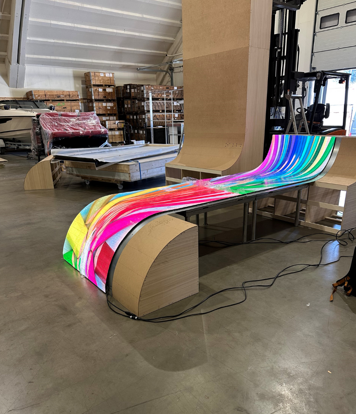 Norway - P1.56 Rolling Display Curved Screen